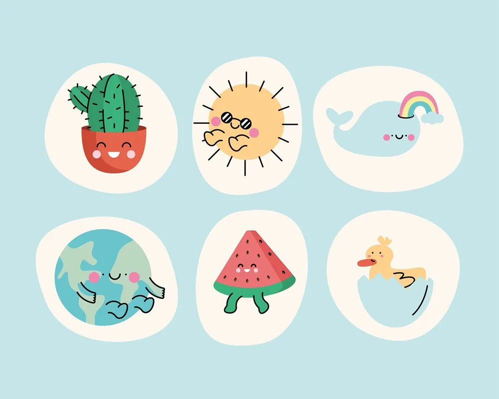 Aesthetic Doodle Stickers