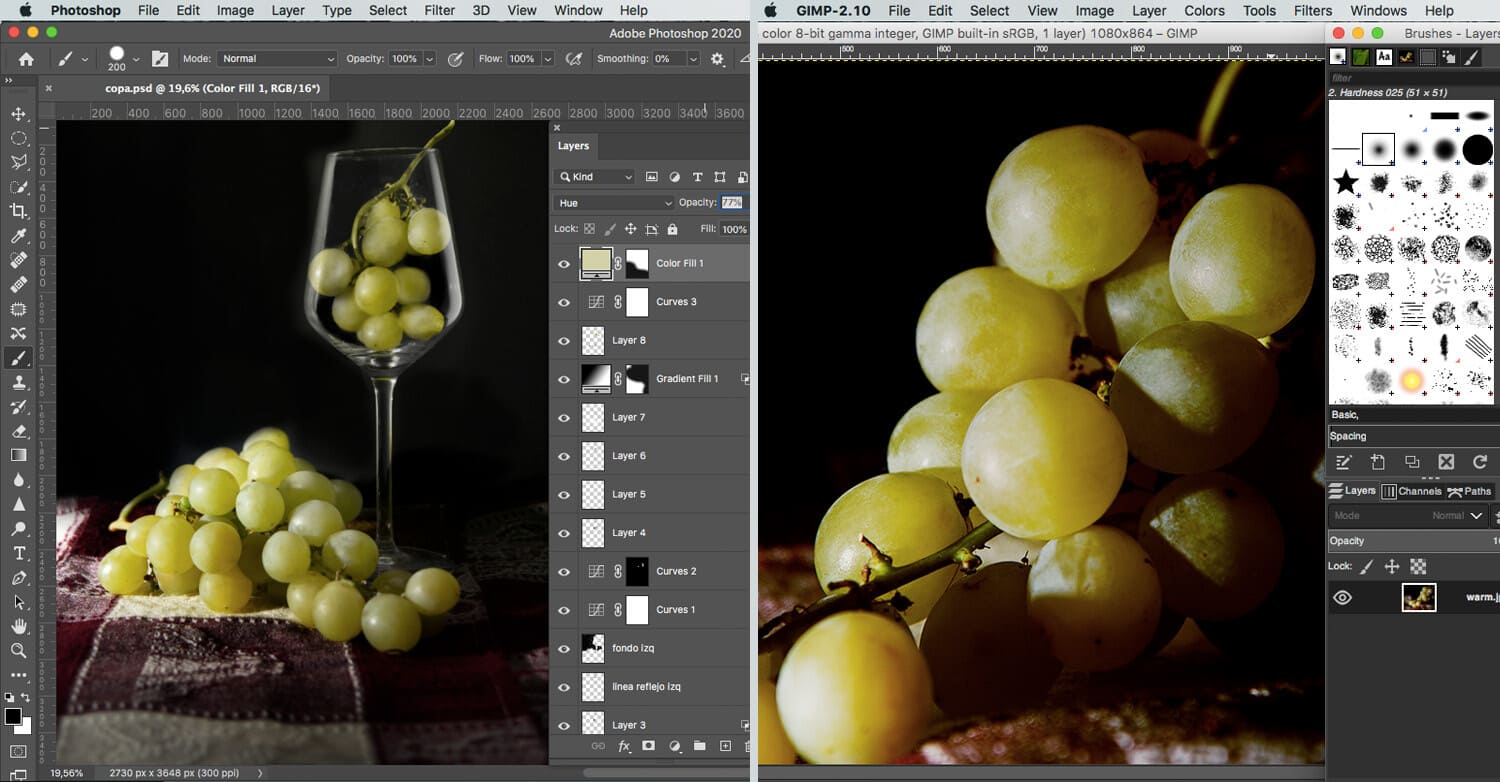 Layer capabilities in both platforms