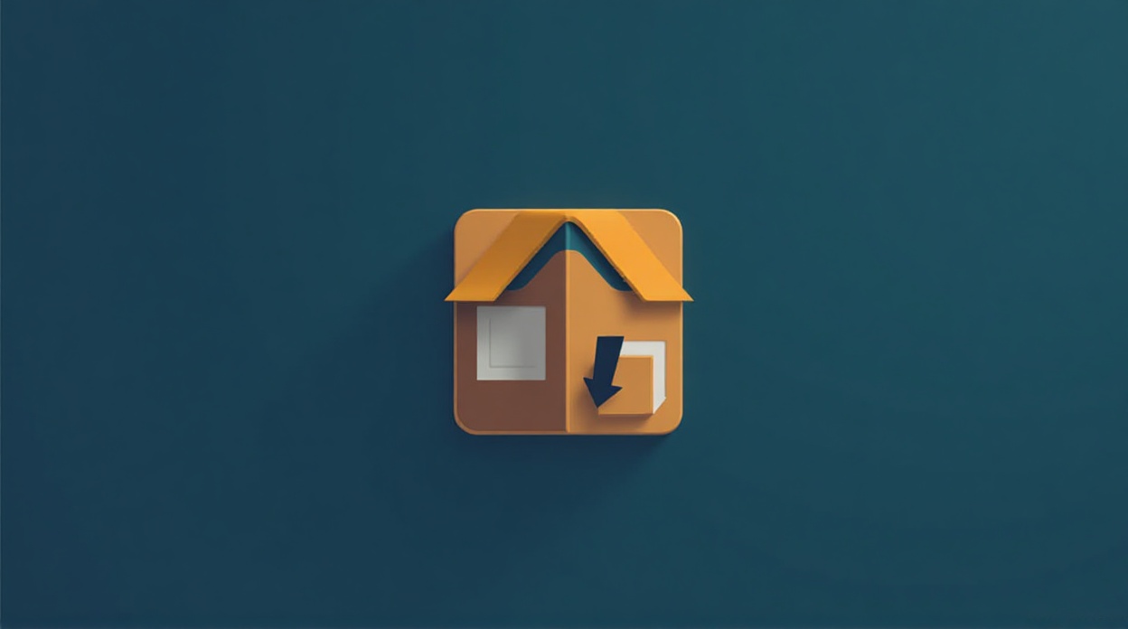 Generate delivery service logo with arrow icon and simple geometric shapes.