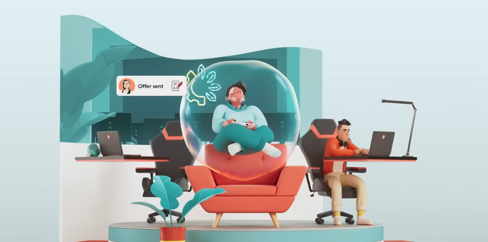 Gusto 3D animation ad video