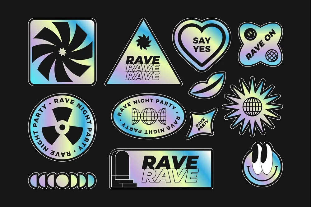 Holographic Style Stickers
