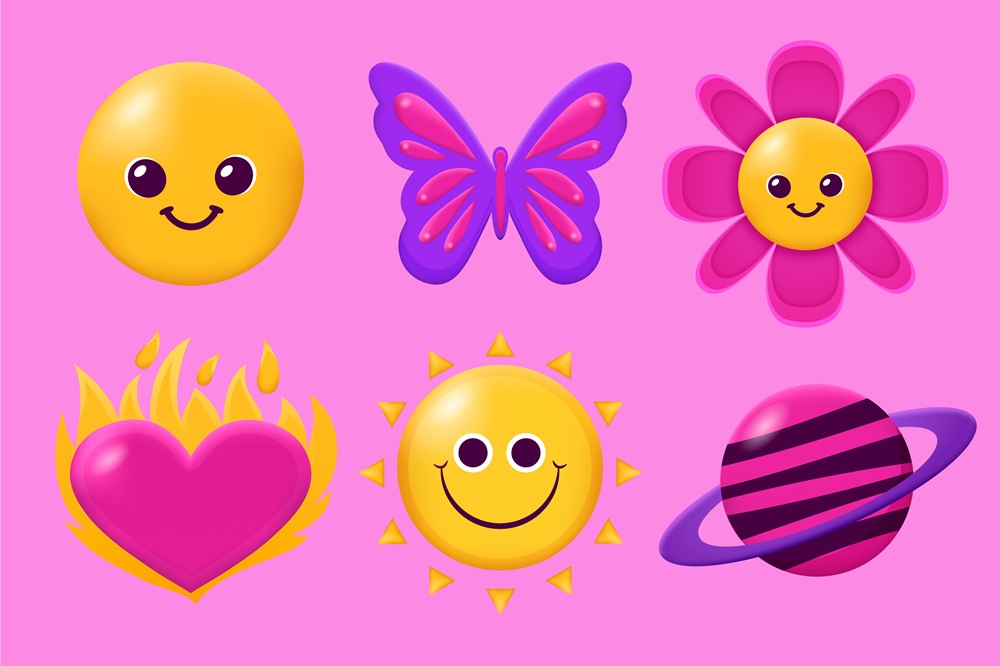 3D-Inspired Stickers