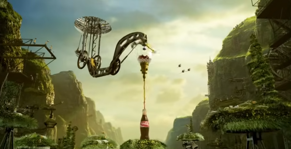 CGI-powered animation ad of Coca-Cola