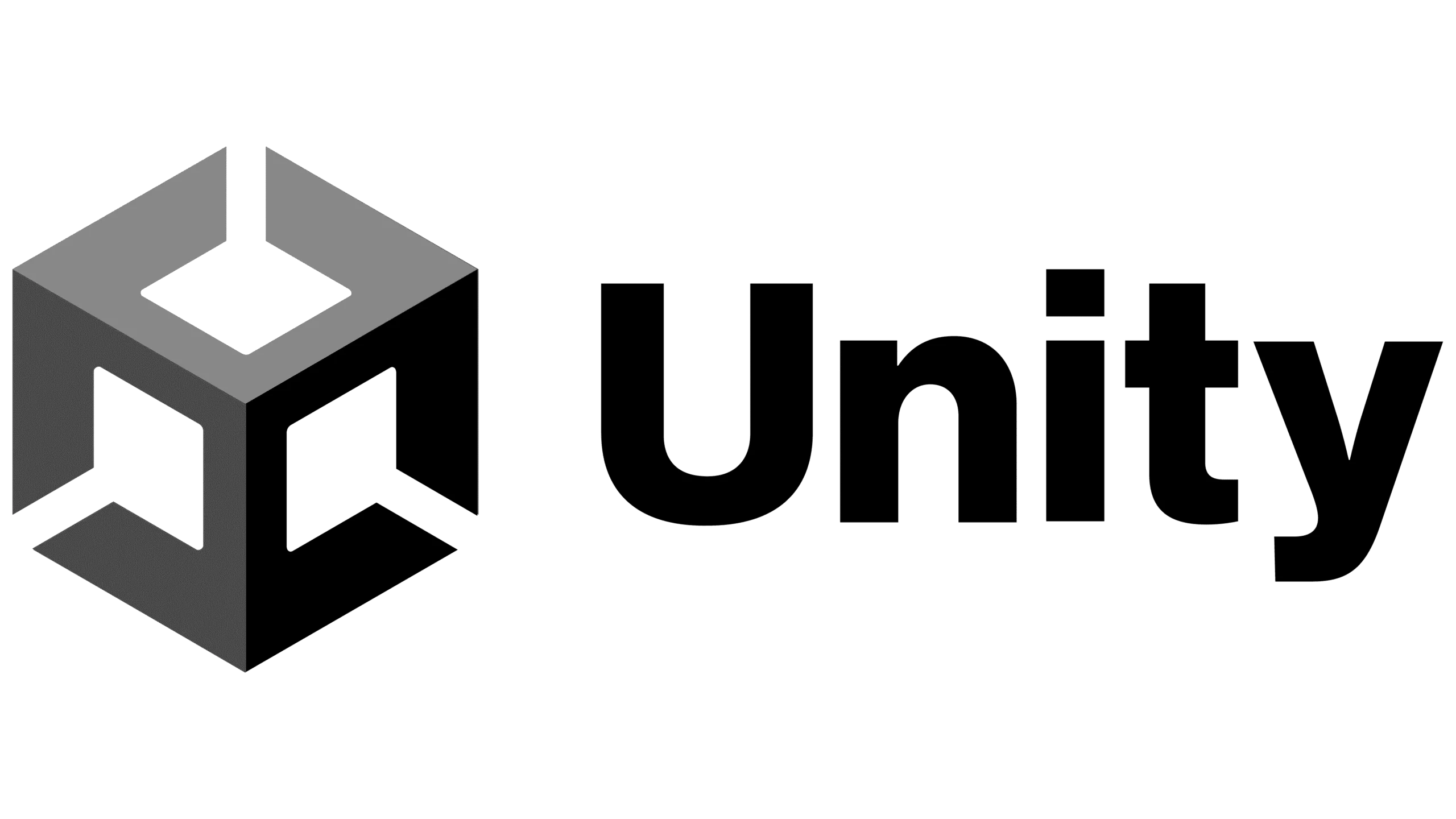 Unity logo with geometric dimensional form