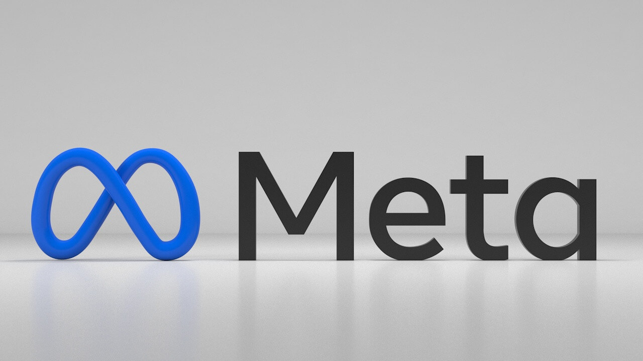 Meta 3D fluid logo
