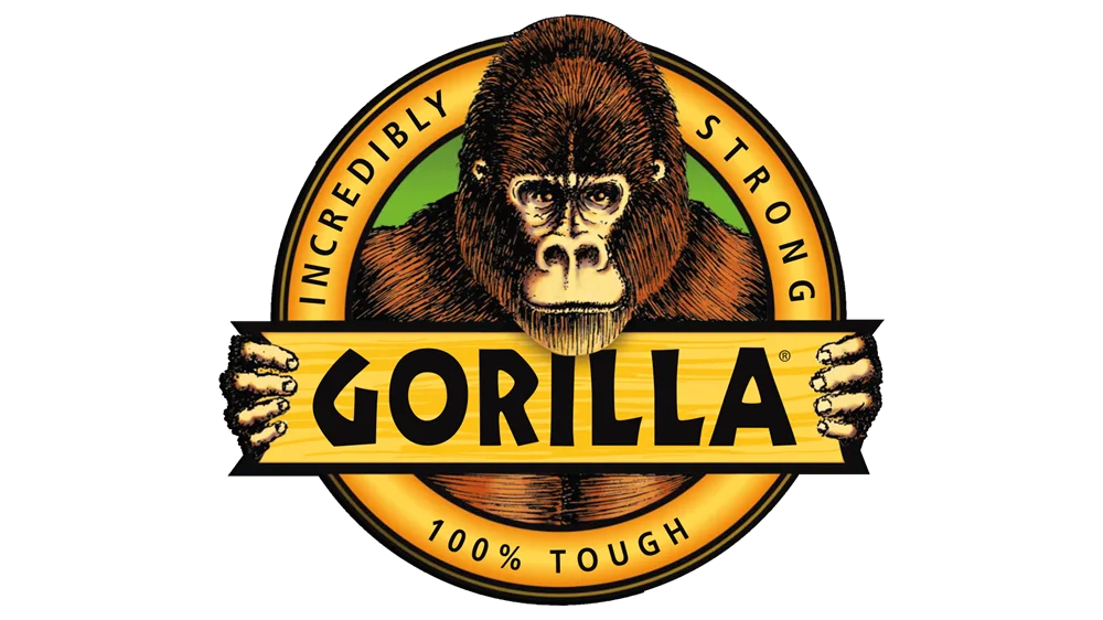 Gorilla Glue logo with illustrated depth
