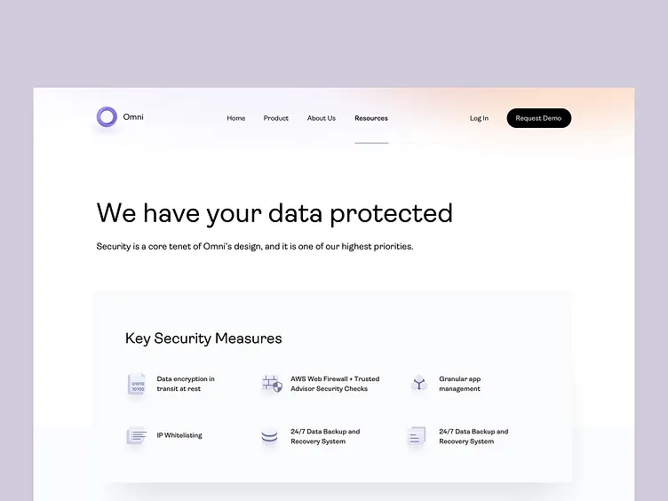 Secure trust centered web dashboard