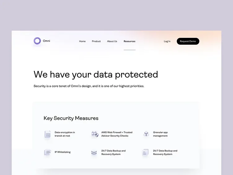 Secure trust centered web dashboard
