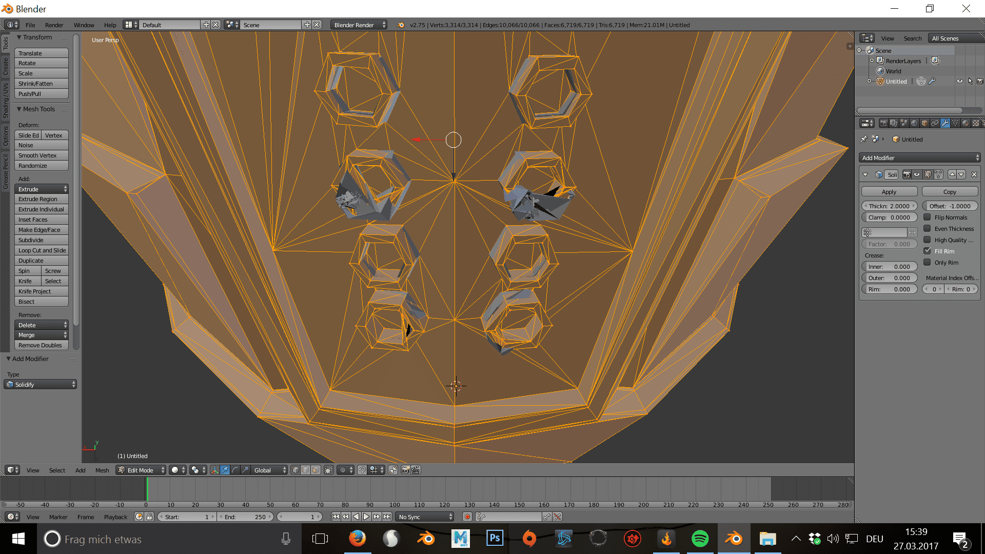 Watertighting the Mesh 