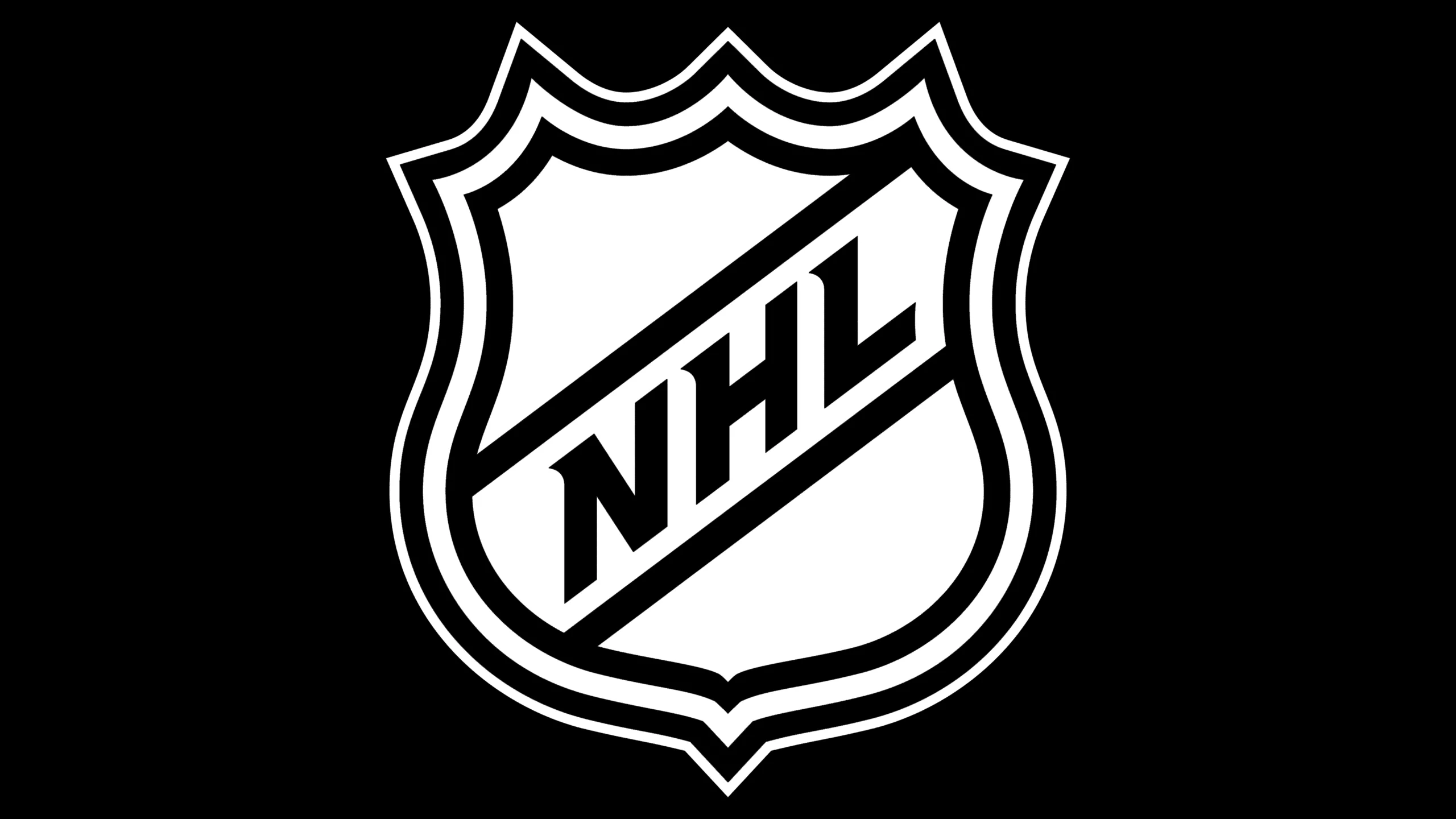 NHL shield logo with beveled depth