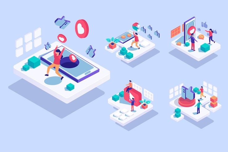 2.5D Isometric Illustrations