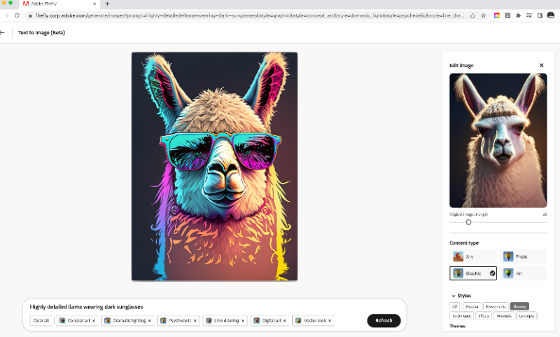 Adobe Firefly Interface