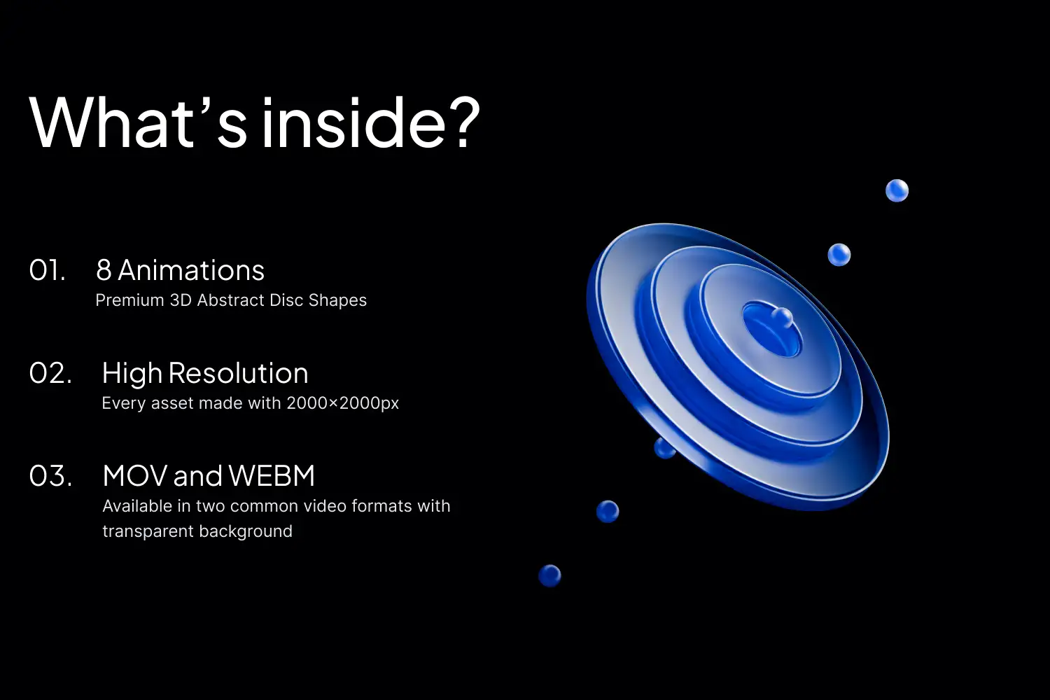 Close-up of layered radial disc 3D animation with smooth circular motion and glossy blue material