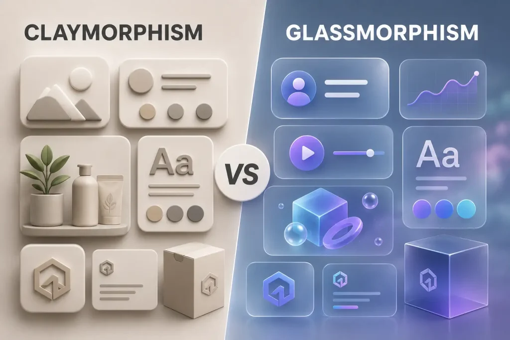 claymorphism-glassmorphism